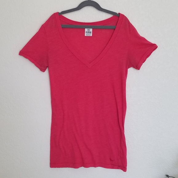 Victorias Secret PINK Tee shirt in red. - Picture 4 of 4